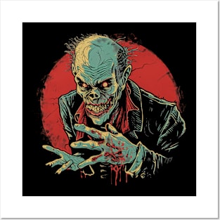 Vintage Halloween Scream Zombie Retro Super Cool Best Gift Posters and Art